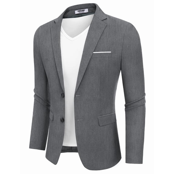 COOFANDY Men's Casual Blazer Slim Fit Sport Coat Suit Jacket Lightweight Two Button Blazer Jacket