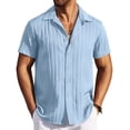 thumbnail image 1 of COOFANDY Short Sleeves Button Down Shirt Casual Shirts for Men Beach Wedding Shirts, 1 of 6