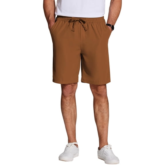 COOFANDY Men's Casual Drawstring Shorts Lightweight Regular Fit Walking Shorts with Pockets