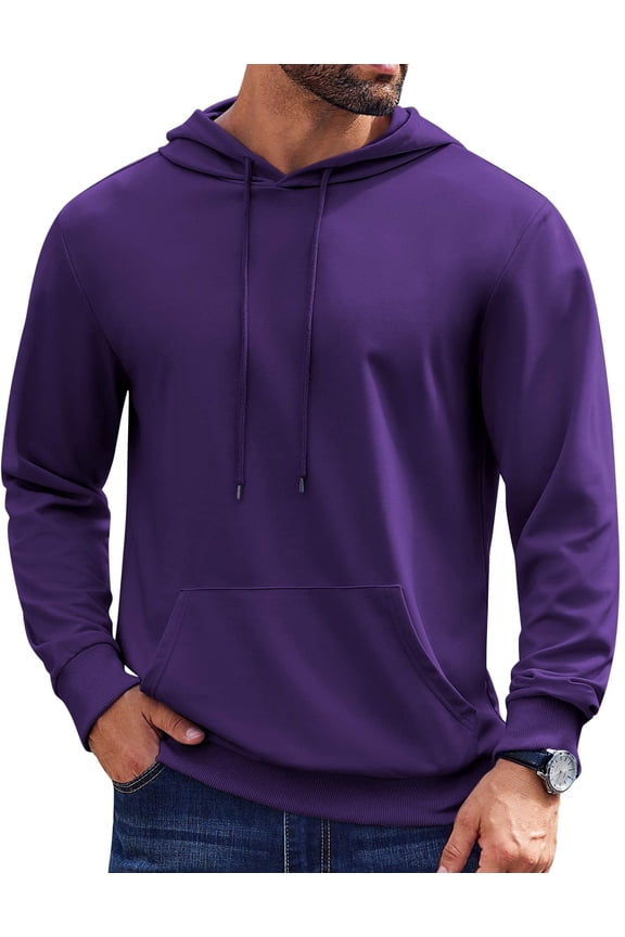 Men's Pullover Drawstring Kanga Pocket, Sweatshirts & Hoodies