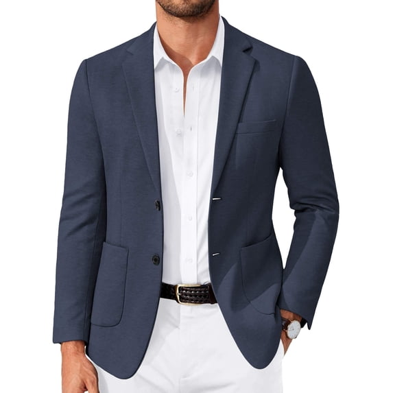 COOFANDY Mens Sport Coats and Blazers Casual Blazer Two Button Suit Jacket Lightweight Knit Sport Jackets