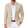 thumbnail image 1 of COOFANDY Mens Casual Blazer Slim Fit Knit Blazers Jacket Two Button Lightweight Sports Coats, 1 of 7