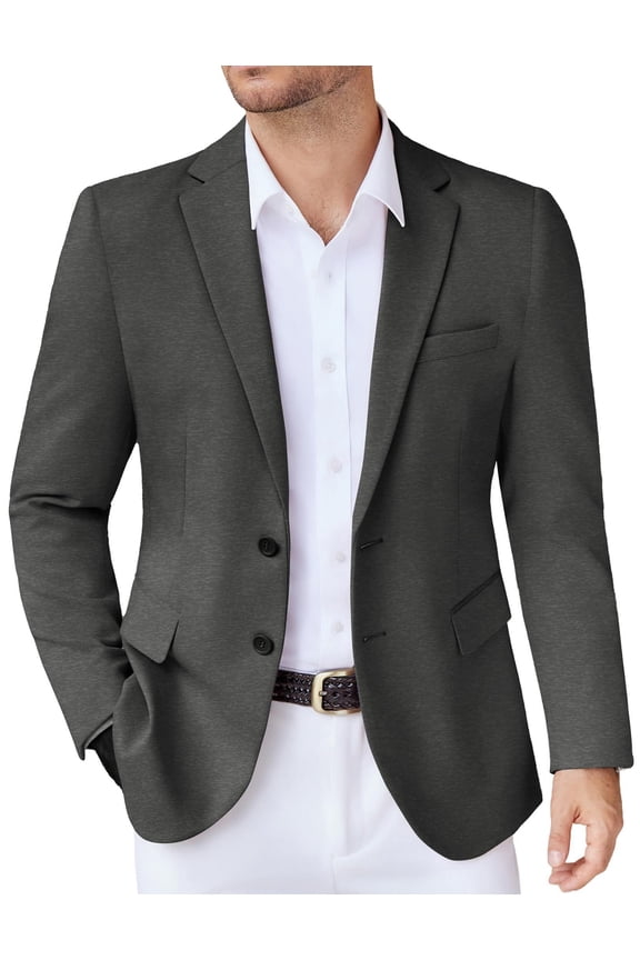 Men Casual Sweater Blazer Jacket Lightweight Business Sports Coats Big and Tall