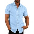 thumbnail image 1 of COOFANDY Men's Casual Linen Button Down Shirt Business Chambray Dress Shirt, 1 of 6
