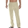 thumbnail image 1 of COOFANDY Men's Beach Pants Drawstring Waist Lightweight Fitted Trousers, 1 of 6
