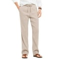 thumbnail image 1 of COOFANDY Men's Casual Linen Summer Beach Pants Lightweight Drawstring Elastic Waist Yoga Trousers, 1 of 9