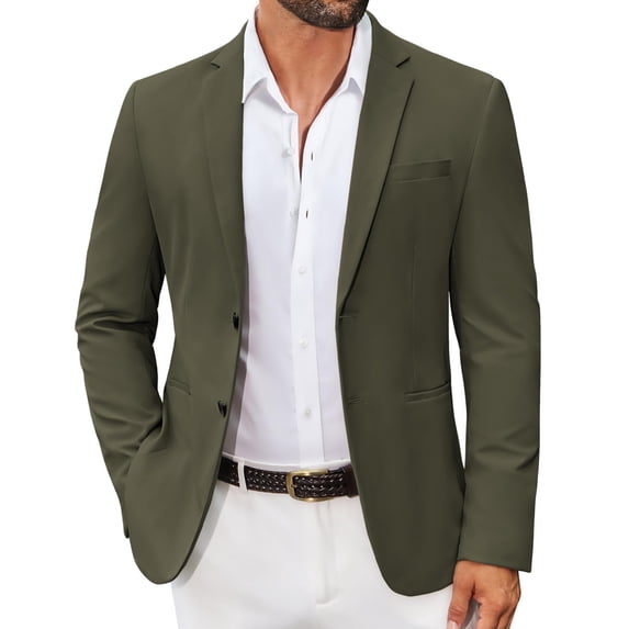 COOFANDY Men's Casual Regular Fit Blazer Jacket Two Button Suit Jackets Lightweight Sport Coat