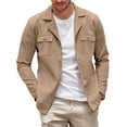thumbnail image 1 of COOFANDY Men's Casual Shirt Jacket Long Sleeve Button Down Overshirt Lightweight Shacket with Pockets, 1 of 7