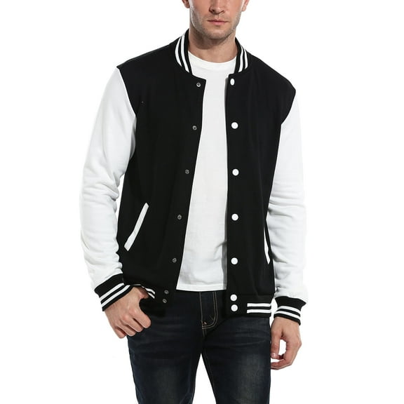 COOFANDY Men's Classic Bomber Jacket Slim Fit Varsity Jacket Lightweight Baseball Jacket