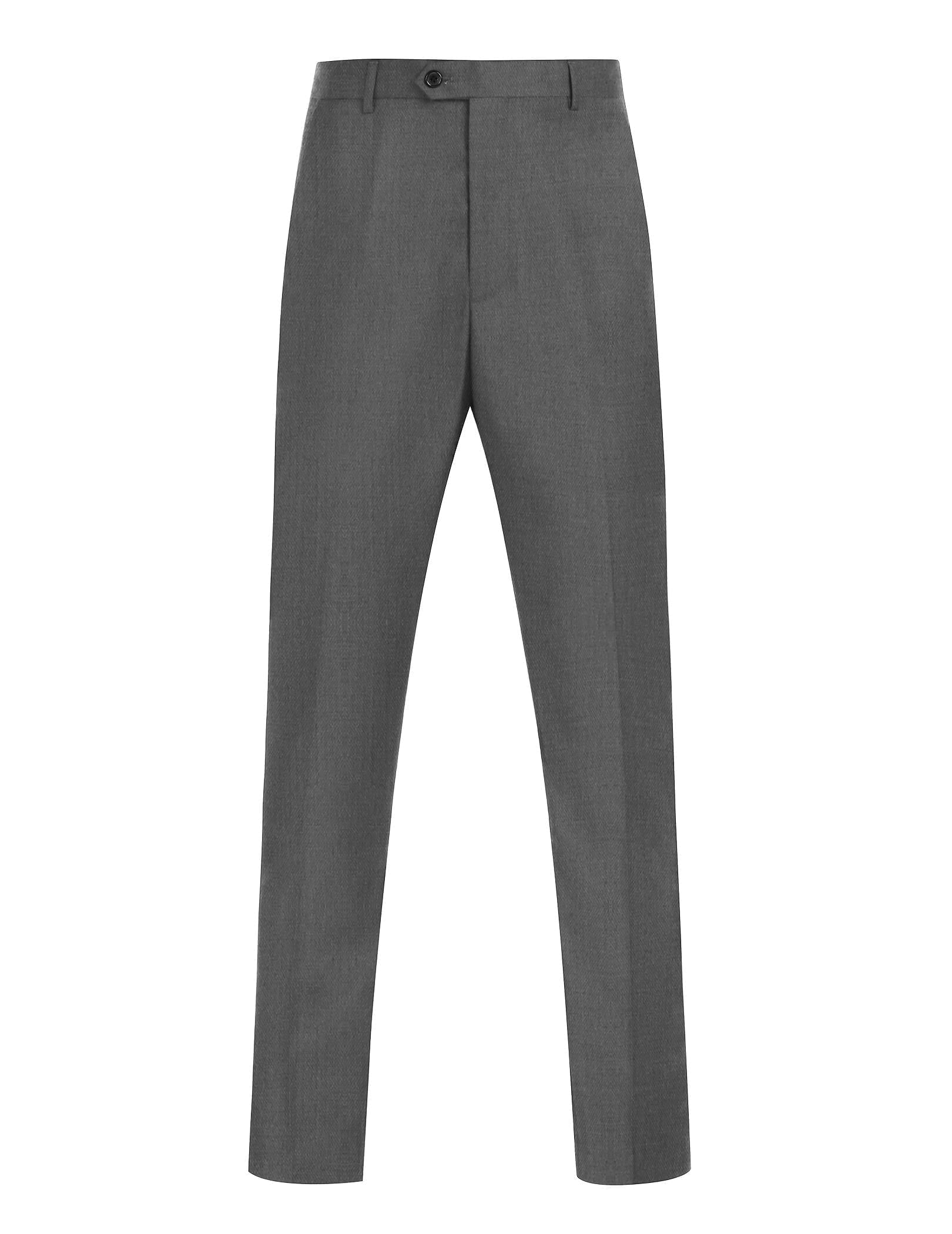 COOFANDY Men's Classic Fit Flat Front Dress Pants No Iron Premium ...