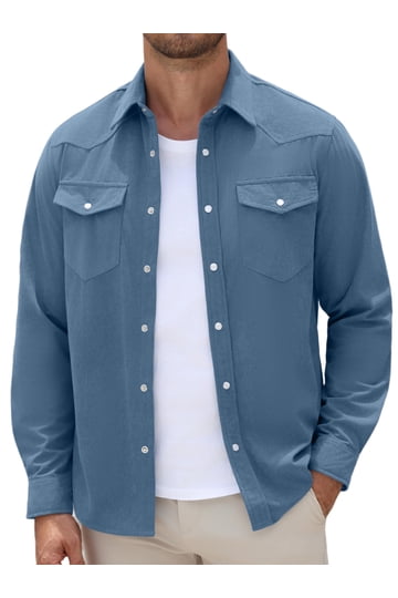 Mens Long Sleeve Shirts Casual and Dress