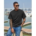 thumbnail image 1 of COOFANDY Men's Cotton T-Shirts Oversized Shirt Short Sleeves Streetwear Loose Fit Summer Tee Tops Washed Basic Unisex Shirts, 1 of 6
