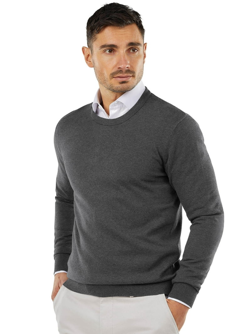 COOFANDY Men's Crew Neck Sweater Slim Fit Lightweight Sweatshirts