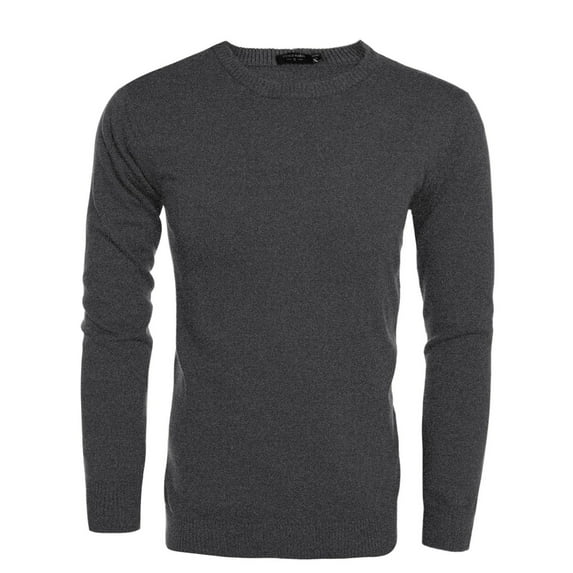 COOFANDY Men's Crew Neck Sweater Slim Fit Lightweight Sweatshirts Knitted Pullover for Casual or Dressy Wear