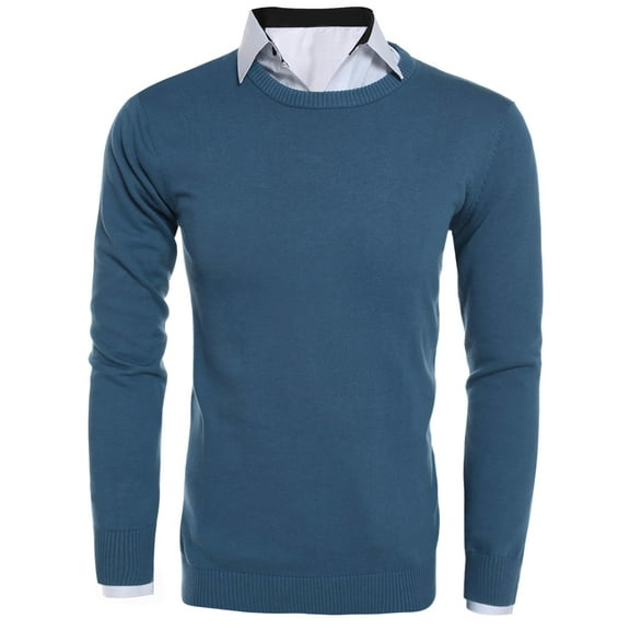 COOFANDY Men's Slim Fit Knit Sweater Pullover | Lightweight Ribbed Design for Business Casual & Everyday Wear