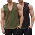 thumbnail image 1 of COOFANDY Cutoff Gym Shirt Mens Training Hoodedk Top for Men Sleeveless Running Shirts with Hoodie, 1 of 10