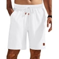thumbnail image 1 of COOFANDY Men's Drawstring Shorts with Elastic Waistband Classic Loose Fit Flat Front Shorts, 1 of 6
