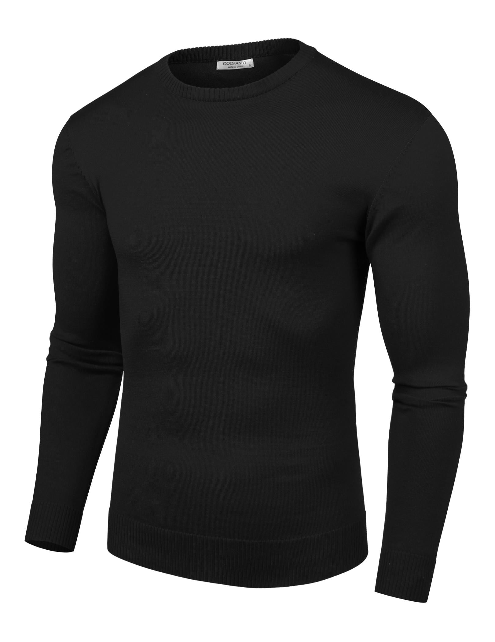 COOFANDY Men's Lightweight Casual Fashion Dress Sweater - Long Sleeve Crew  Neck Knitted Pullover Sweatshirts - Walmart.com