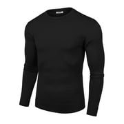 COOFANDY Men's Lightweight Casual Fashion Dress Sweater - Long Sleeve Crew Neck Knitted Pullover Sweatshirts