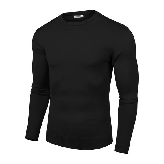 COOFANDY Men's Lightweight Casual Fashion Dress Sweater - Long Sleeve Crew Neck Knitted Pullover Sweatshirts