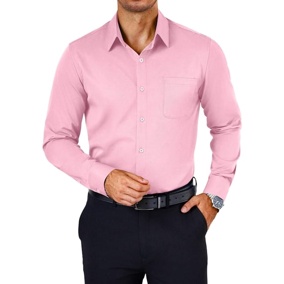 COOFANDY Men's Dress Shirts Wrinkle Free Long Sleeve Button Down Shirts Formal Business Shirt