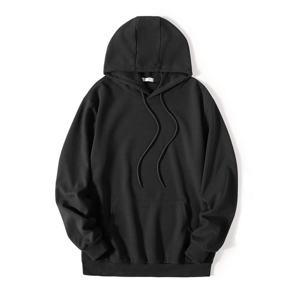 COOFANDY Men's Fashion Hoodies Sweatshirt Long Sleeve Workout Waffle Pattern Pullover Sweatshirts