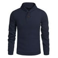thumbnail image 1 of COOFANDY Men's Shawl Collar Long Sleeve Knitted Pullover Sweater Sweatshirts, 1 of 5
