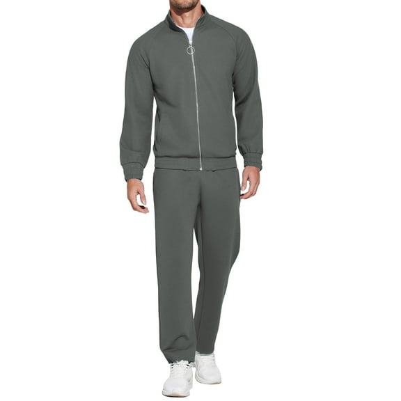 COOFANDY Mens 2 Piece Tracksuit Casual Sweatsuits Full Zip Track Suits Jogging Athletic Suit Sets