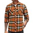 thumbnail image 1 of COOFANDY Mens Flannel Shirts Wrinkle Free Casual Stylish Shirt Lightweight Button Down Plaid Shirts Jacket, 1 of 5