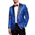 thumbnail image 1 of COOFANDY Men's Floral Tuxedo Jacket Luxury Embroidered Stylish Suit Blazer Jacket for Wedding Party Dinner, 1 of 9