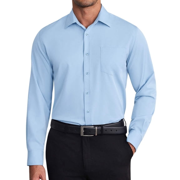COOFANDY Men's Formal Business Shirt Slim Fit Button Down Shirt Wrinkle Free Dress Shirts for Men