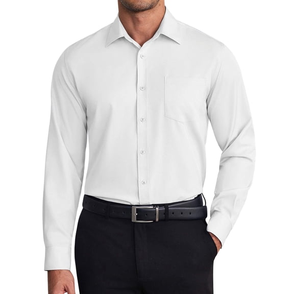 COOFANDY Men's Formal Business Shirt Slim Fit Button Down Shirt Wrinkle Free Dress Shirts for Men