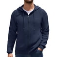 thumbnail image 1 of COOFANDY Men's Full Zip Hoodie Sweatshirt Jacket Casual Long Sleeve Hoodie Lightweight Warm Sweater Coat for Fall Winter Daily Wear, 1 of 9