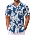 thumbnail image 1 of COOFANDY Men's Hawaiian Shirt Summer Beach Casual Short Sleeve Button Down Shirts Printed Clothing, 1 of 6