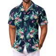 thumbnail image 1 of COOFANDY Men's Hawaiian Shirt Summer Beach Casual Short Sleeve Button Down Shirts Printed Clothing, 1 of 6