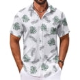 thumbnail image 1 of COOFANDY Men's Hawaiian Shirts Short Sleeve Tropical Shirts Summer Beach Clothes for Men, 1 of 6