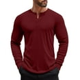 thumbnail image 1 of COOFANDY Men's Henley Shirts Long Sleeve Basic Pullover T-Shirt Lightweight Fashion Casual Solid Tees, 1 of 6