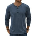 thumbnail image 1 of COOFANDY Men's Henley T-Shirt Long Sleeve Casual Slim Fit Stretch Tees Soft Henley Shirts Lightweight Fall Henley Pullover Tshirt, 1 of 6