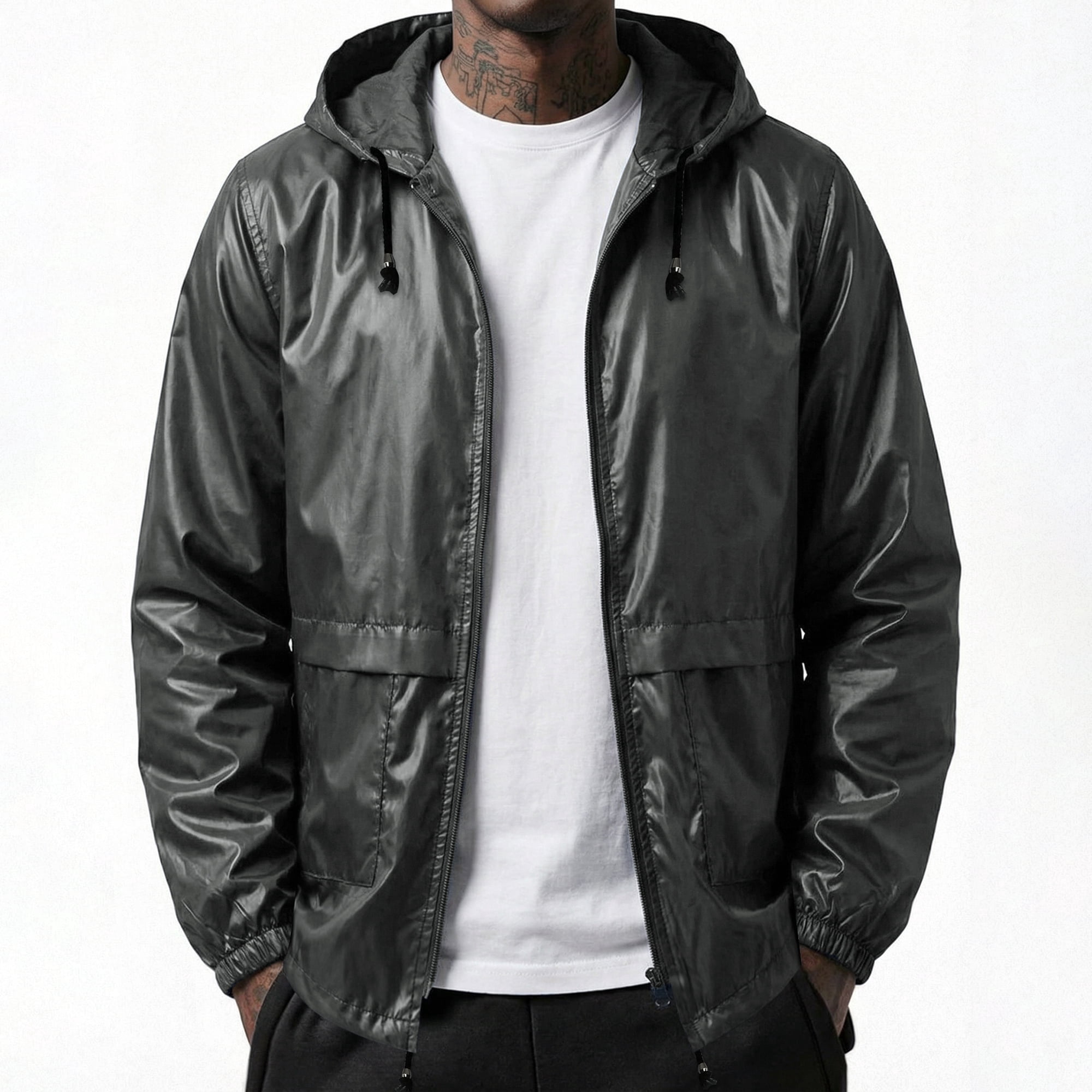 COOFANDY Hunting Rain Gear for Men Waterproof Hooded Raincoat