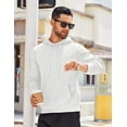 thumbnail image 1 of COOFANDY Men's Hooded Sweatshirts Long Sleeve Casual Waffle Knit Pullover Hoodies with Kanga Pocket, 1 of 7