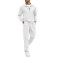 thumbnail image 1 of COOFANDY Men's Jogging Suits 2 Piece Set Quarter Zip Up Pullover Sweatshirt and Sweatpants Set with Pockets, 1 of 7