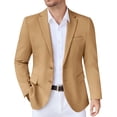 thumbnail image 1 of COOFANDY Men's Knit Blazer Business Dress Suit Jacket Slim Fit Stretch Sport Coat, 1 of 7