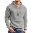 thumbnail image 1 of COOFANDY Men's Knit Hoodie Pullover Regular Fit Long Sleeve Drawstring Hooded Sweatshirt with Kanga Pocket, 1 of 7