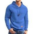 thumbnail image 1 of COOFANDY Men's Knit Hoodie Pullover Regular Fit Long Sleeve Drawstring Hooded Sweatshirt with Kanga Pocket, 1 of 7