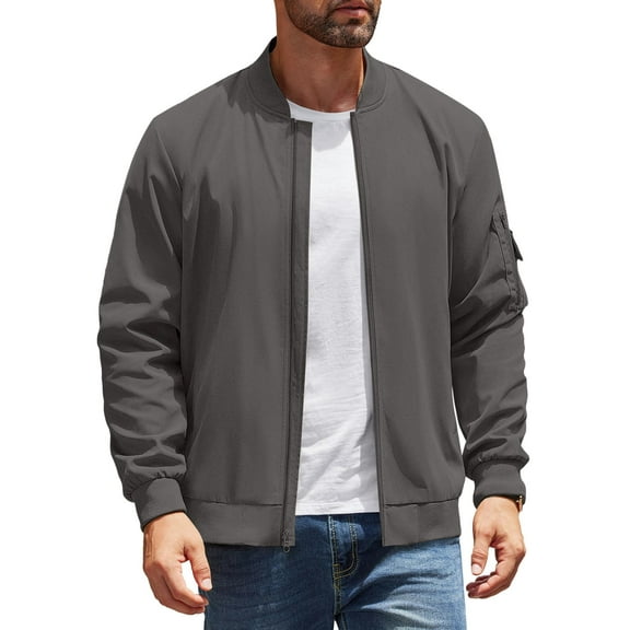 COOFANDY Mens Light Weight Bomber Jackets Spring Fall Windbreaker Jackets Casual Flight Jackets
