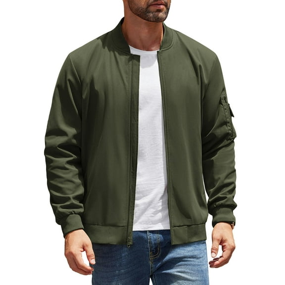 COOFANDY Mens Lightweight Bomber Jacket Wind breaker Jackets Casual Spring Fall Jackets