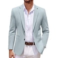 thumbnail image 1 of COOFANDY Men's Lightweight Two Button Knit Blazer - Casual Sport Coats Suit Jacket, 1 of 6