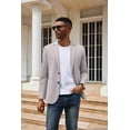 thumbnail image 1 of COOFANDY Men's Lightweight Two Button Knit Blazer - Casual Sport Coats Suit Jacket, 1 of 11