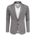 thumbnail image 1 of COOFANDY Men's Lightweight Two Button Knit Blazer - Casual Sport Coats Suit Jacket, 1 of 2