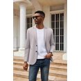 thumbnail image 1 of COOFANDY Men's Lightweight Two Button Knit Blazer - Casual Sport Coats Suit Jacket, 1 of 2